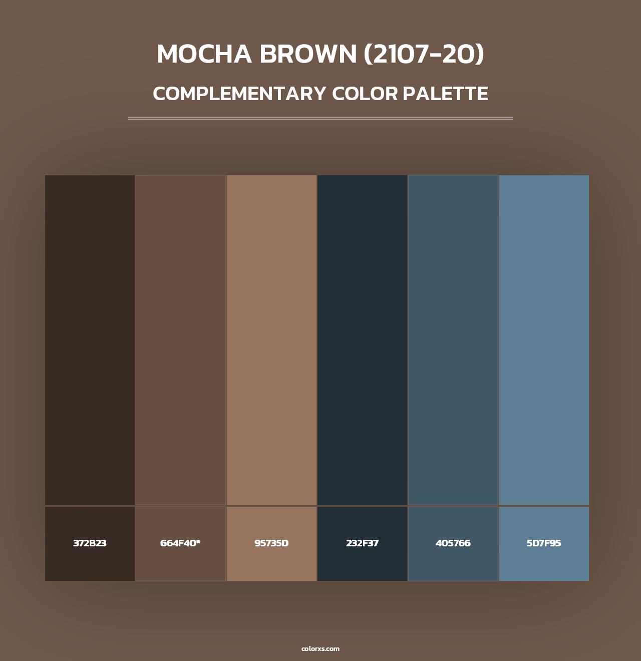Mocha Brown (2107-20) - Complementary Color Palette