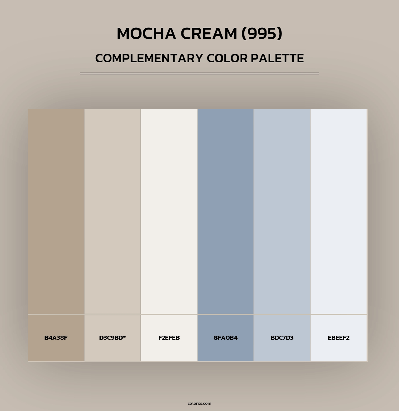 Mocha Cream (995) - Complementary Color Palette