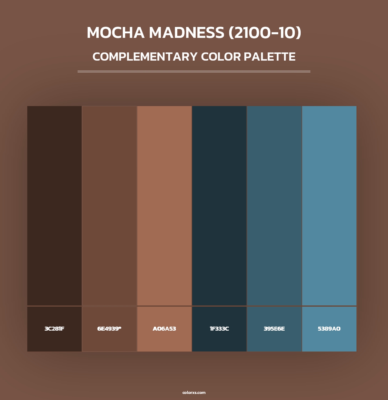 Mocha Madness (2100-10) - Complementary Color Palette