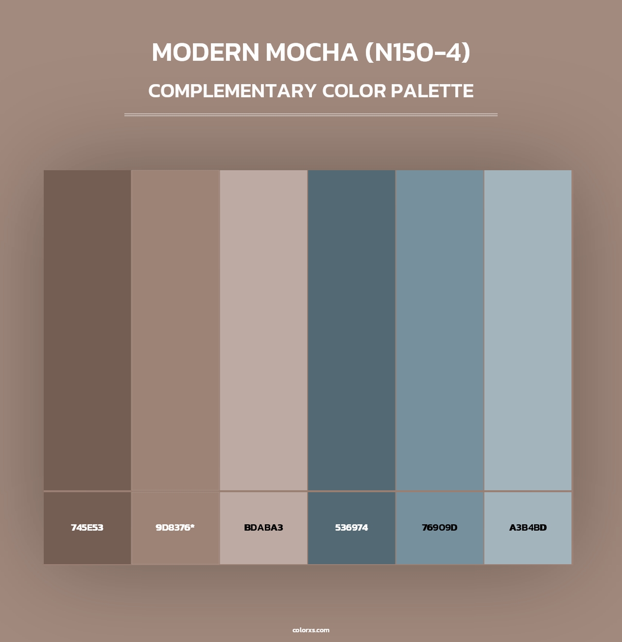 Modern Mocha (N150-4) - Complementary Color Palette