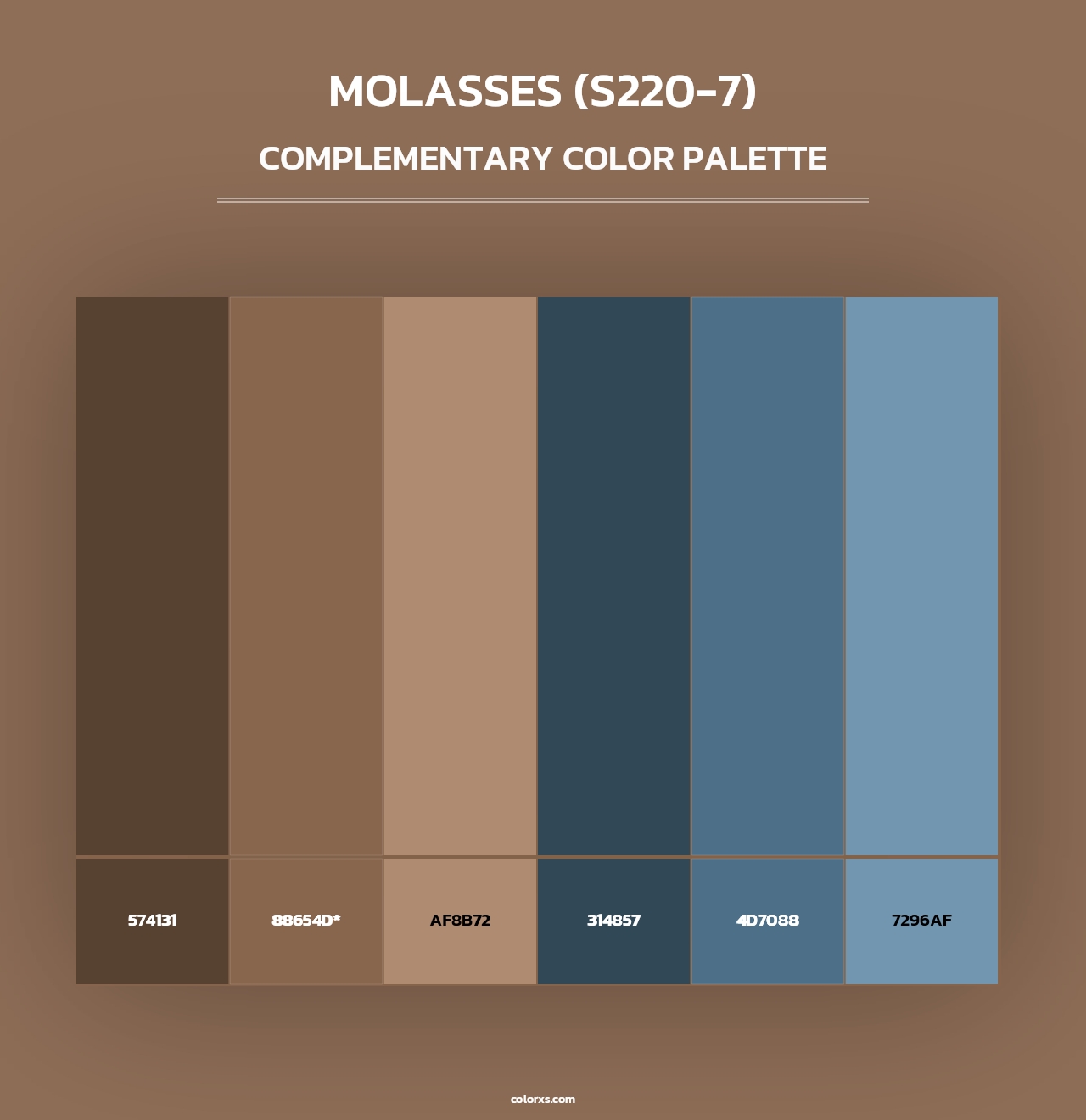 Molasses (S220-7) - Complementary Color Palette