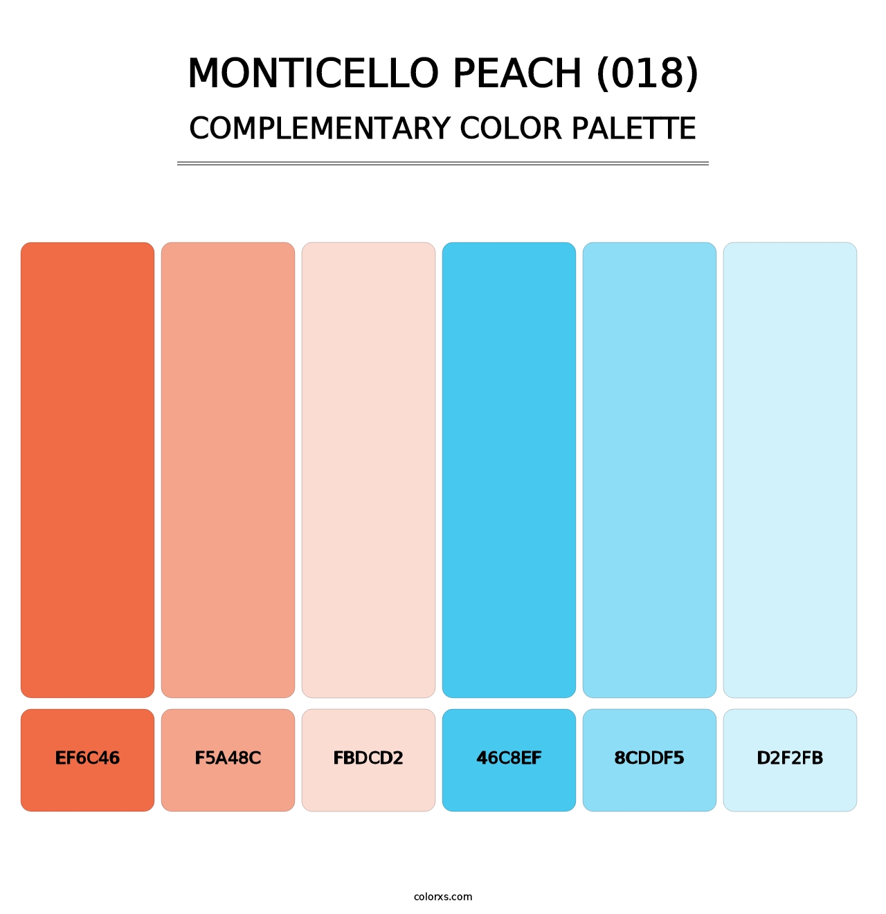 Monticello Peach (018) - Complementary Color Palette