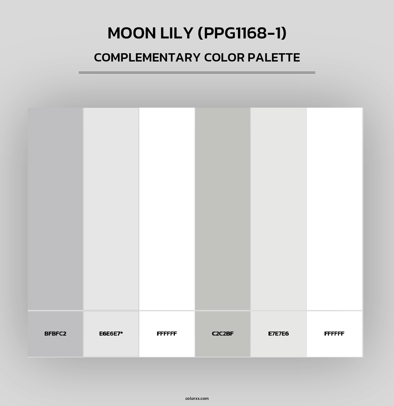 Moon Lily (PPG1168-1) - Complementary Color Palette