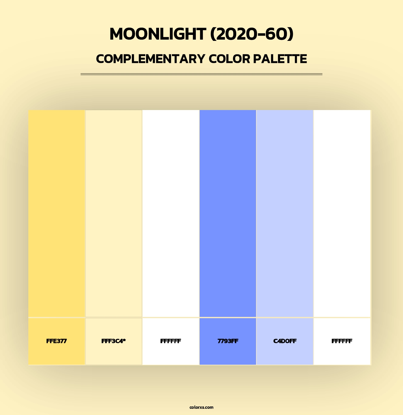 Moonlight (2020-60) - Complementary Color Palette