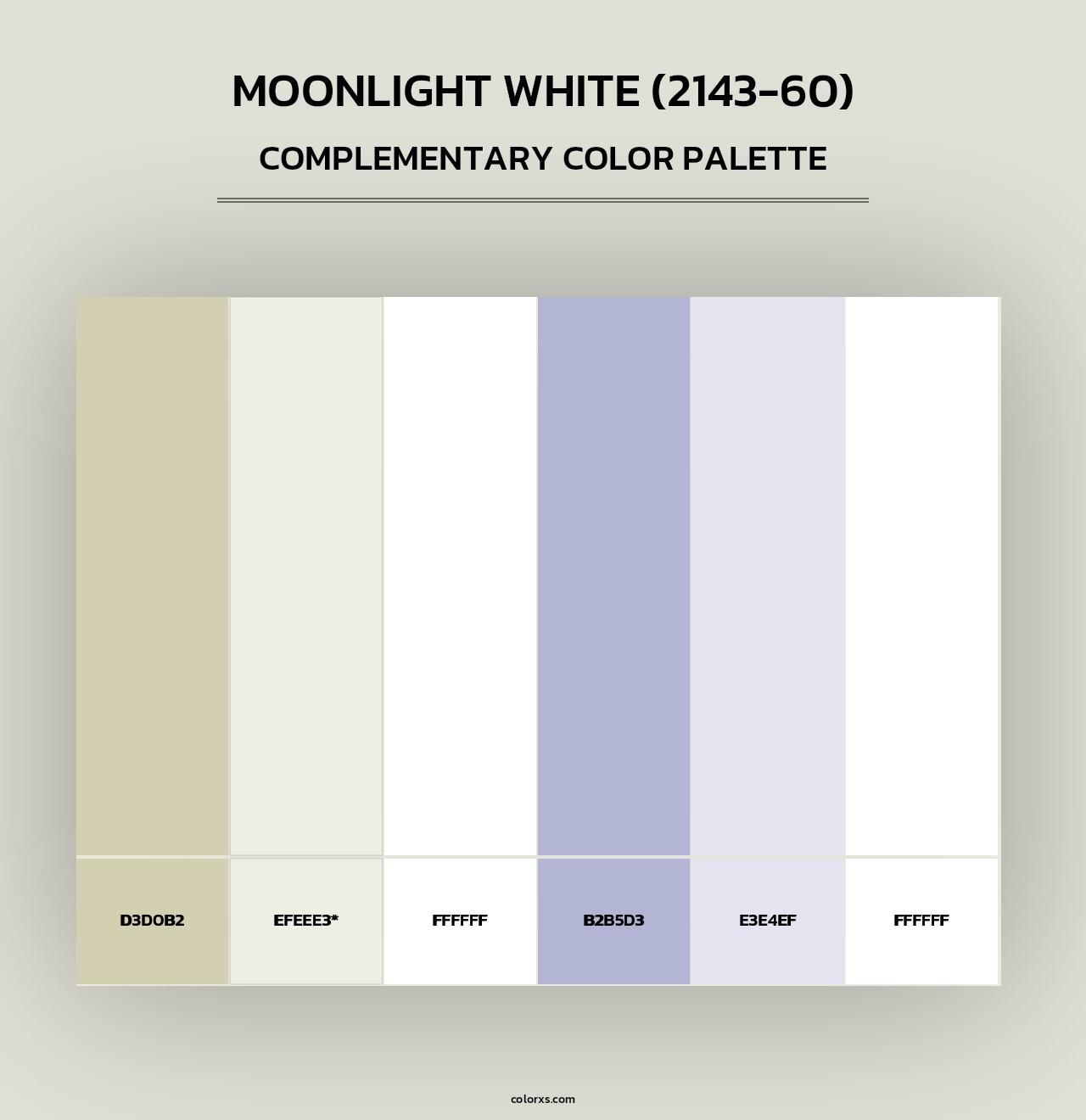 Moonlight White (2143-60) - Complementary Color Palette