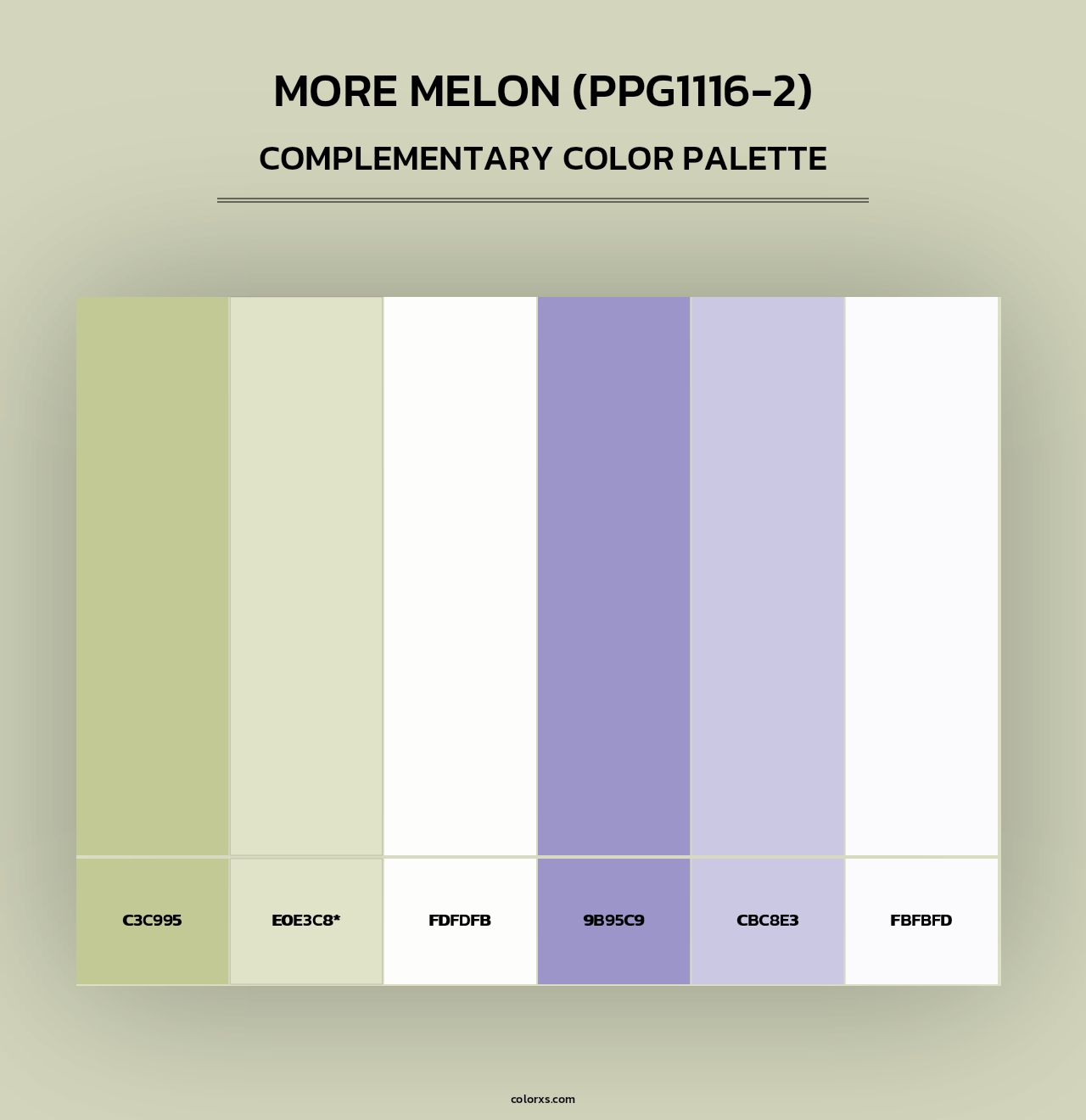 More Melon (PPG1116-2) - Complementary Color Palette