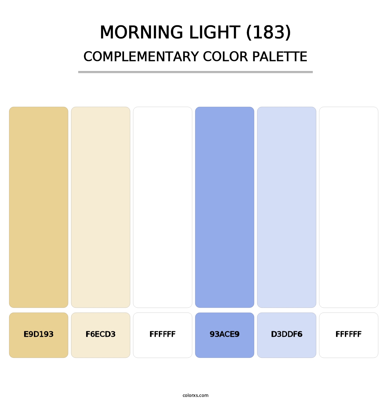 Morning Light (183) - Complementary Color Palette