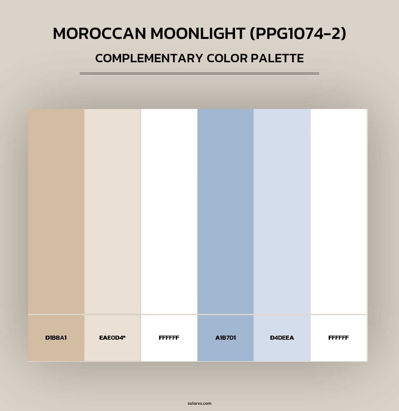 Moroccan Moonlight (PPG1074-2) - Complementary Color Palette