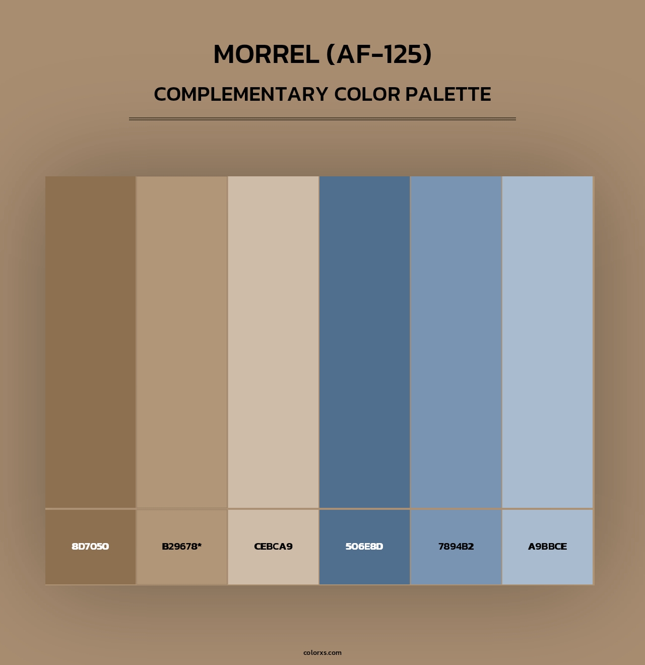 Morrel (AF-125) - Complementary Color Palette