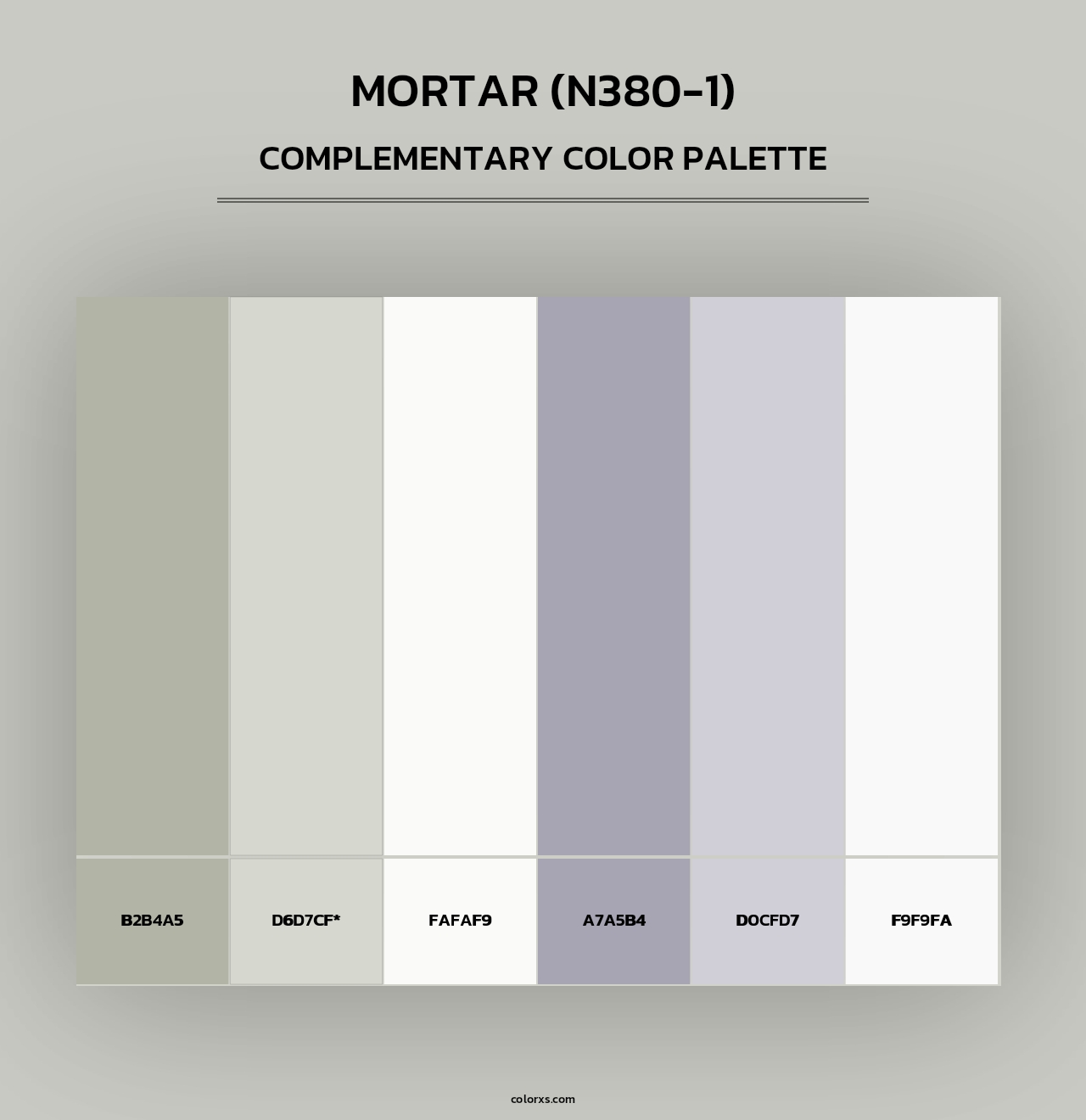 Mortar (N380-1) - Complementary Color Palette