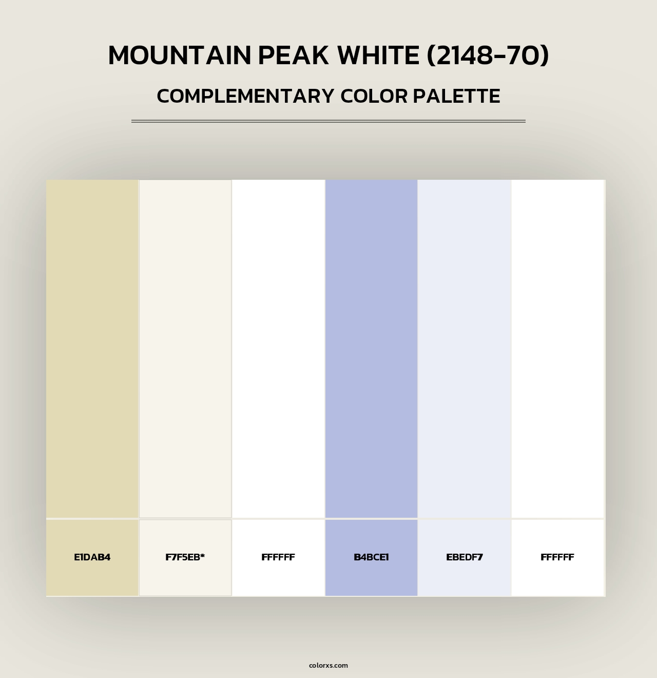 Mountain Peak White (2148-70) - Complementary Color Palette