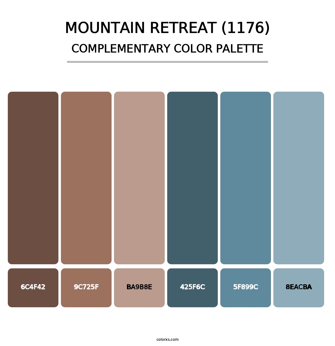 Mountain Retreat (1176) - Complementary Color Palette