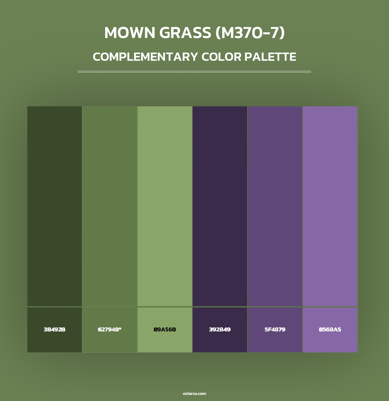 Mown Grass (M370-7) - Complementary Color Palette