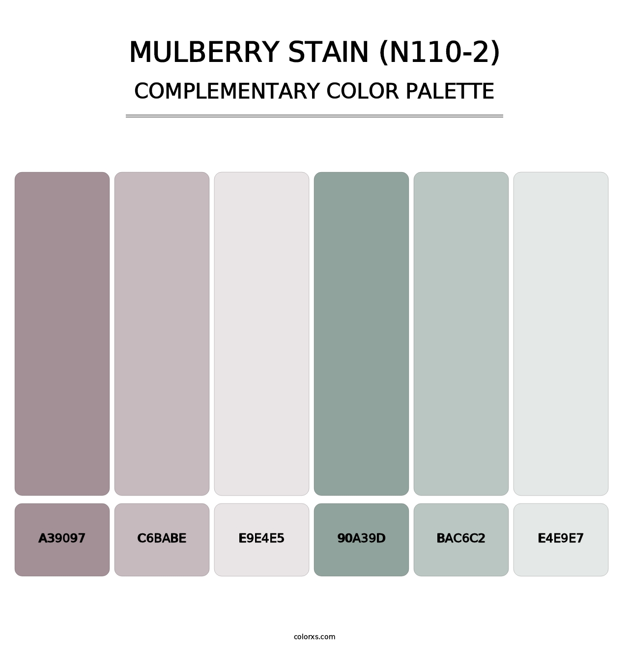 Mulberry Stain (N110-2) - Complementary Color Palette