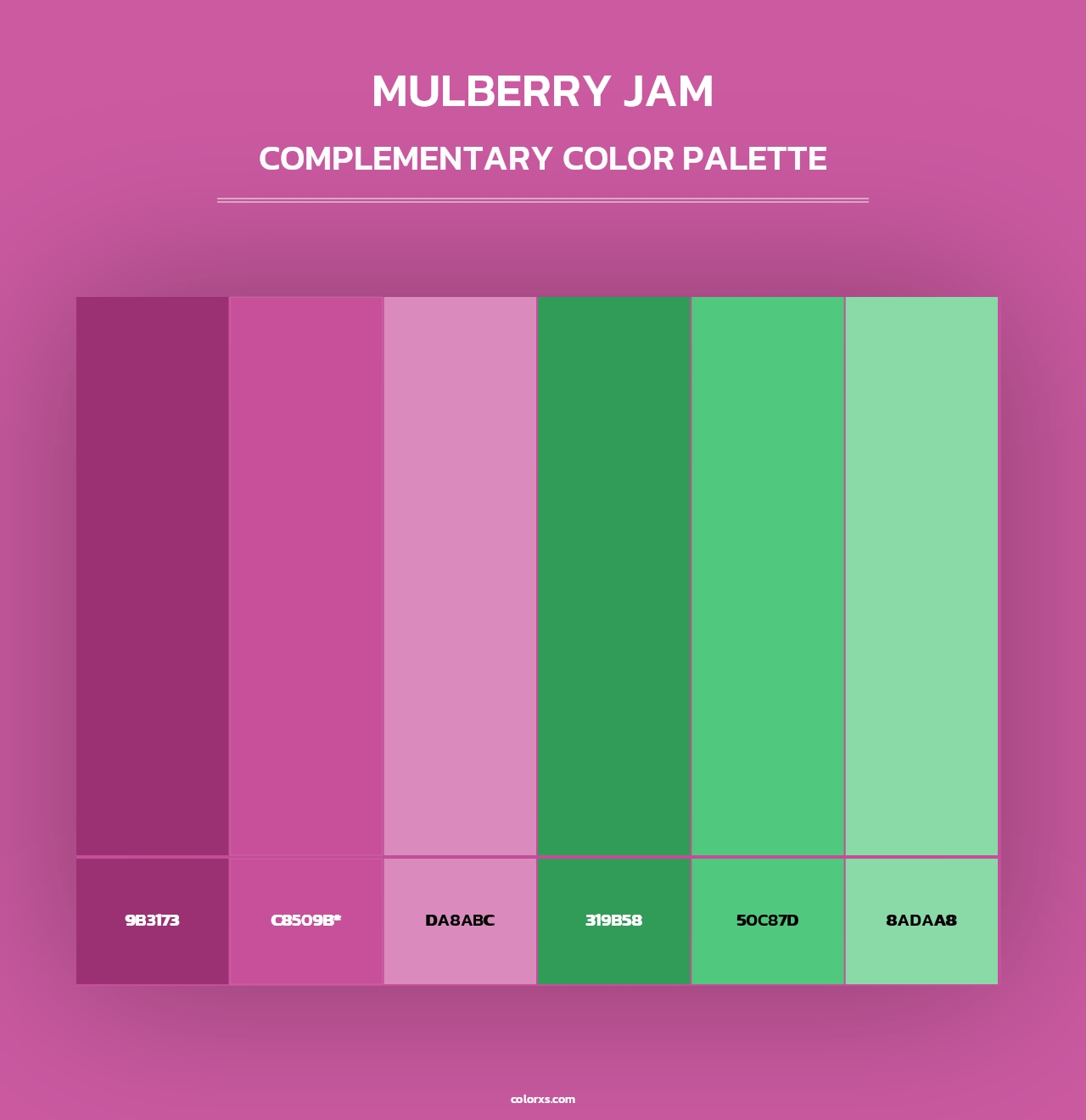 Mulberry Jam - Complementary Color Palette