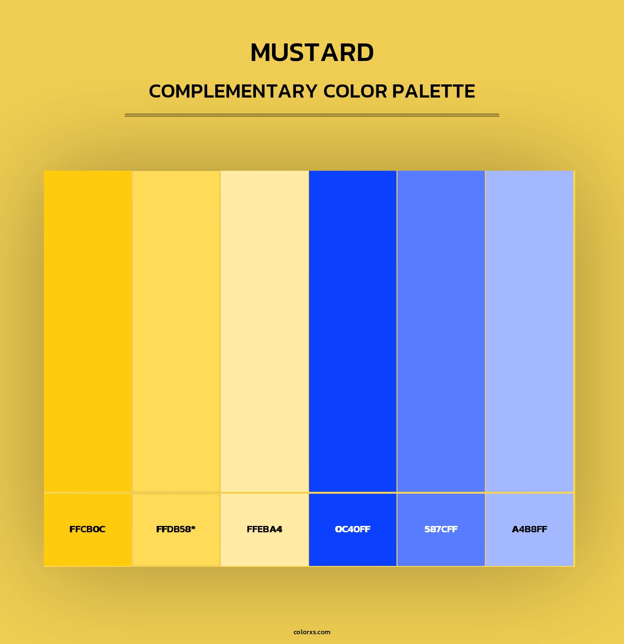 Mustard - Complementary Color Palette