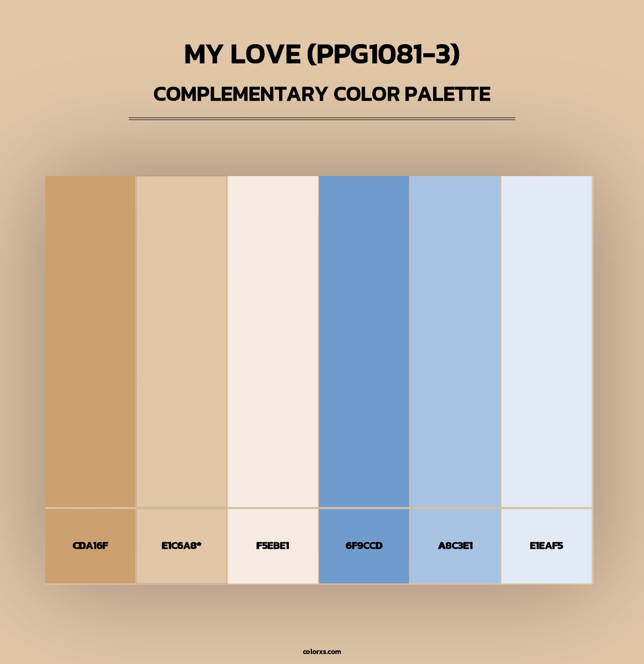 My Love (PPG1081-3) - Complementary Color Palette