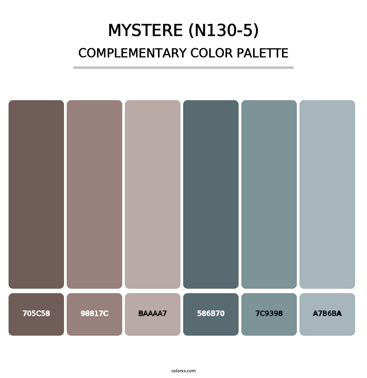 Mystere (N130-5) - Complementary Color Palette