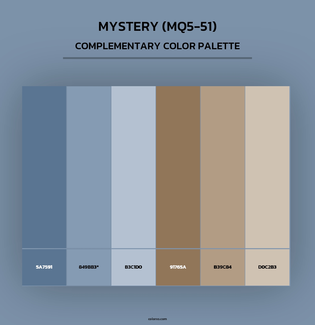 Mystery (MQ5-51) - Complementary Color Palette