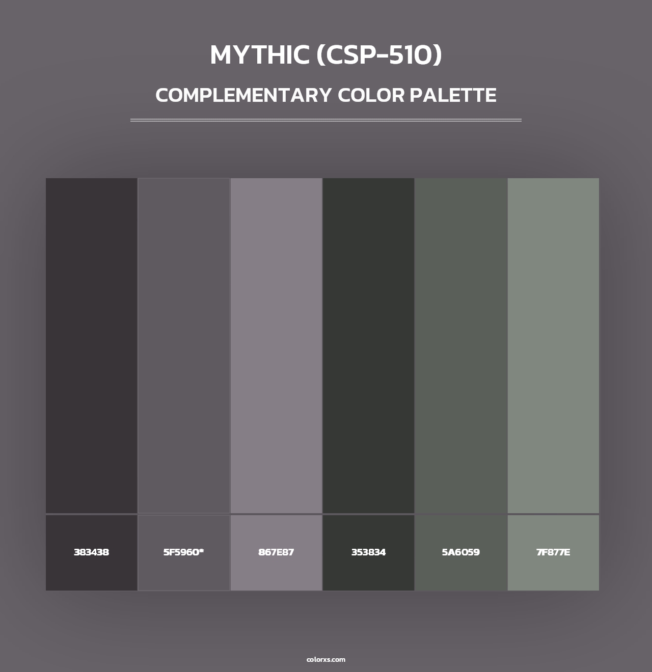 Mythic (CSP-510) - Complementary Color Palette