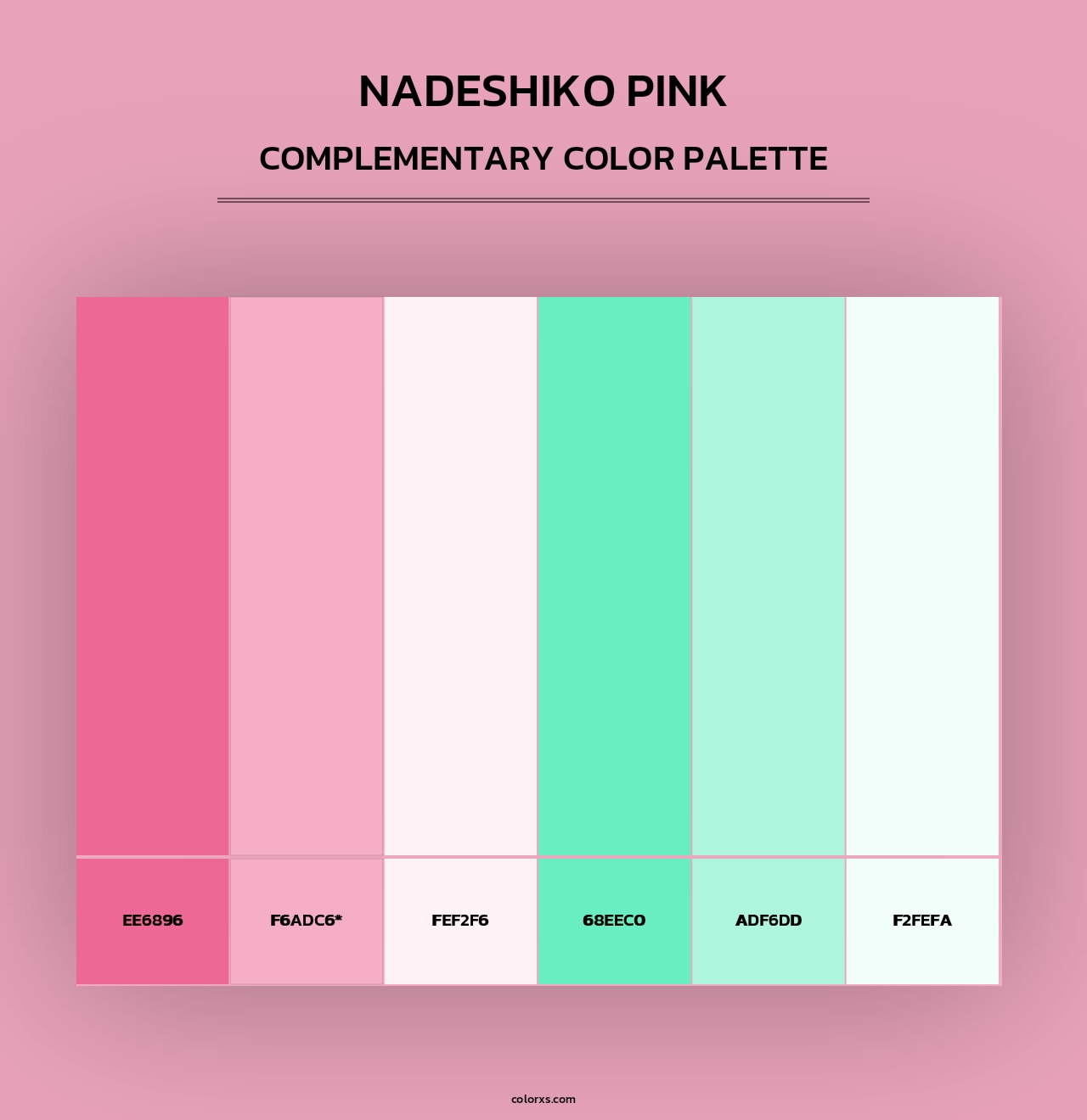 Nadeshiko Pink - Complementary Color Palette