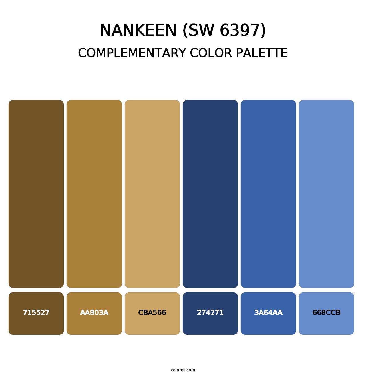 Nankeen (SW 6397) - Complementary Color Palette