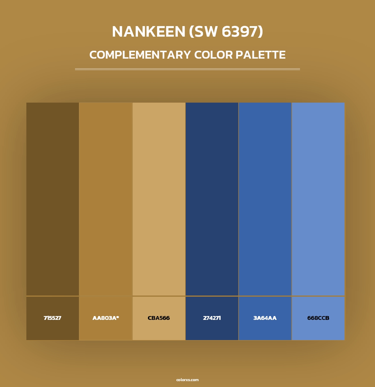 Nankeen (SW 6397) - Complementary Color Palette