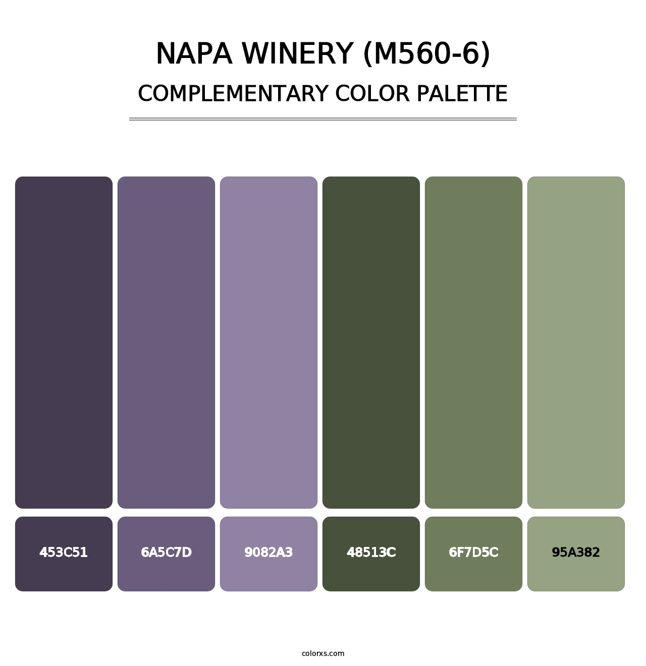 Napa Winery (M560-6) - Complementary Color Palette