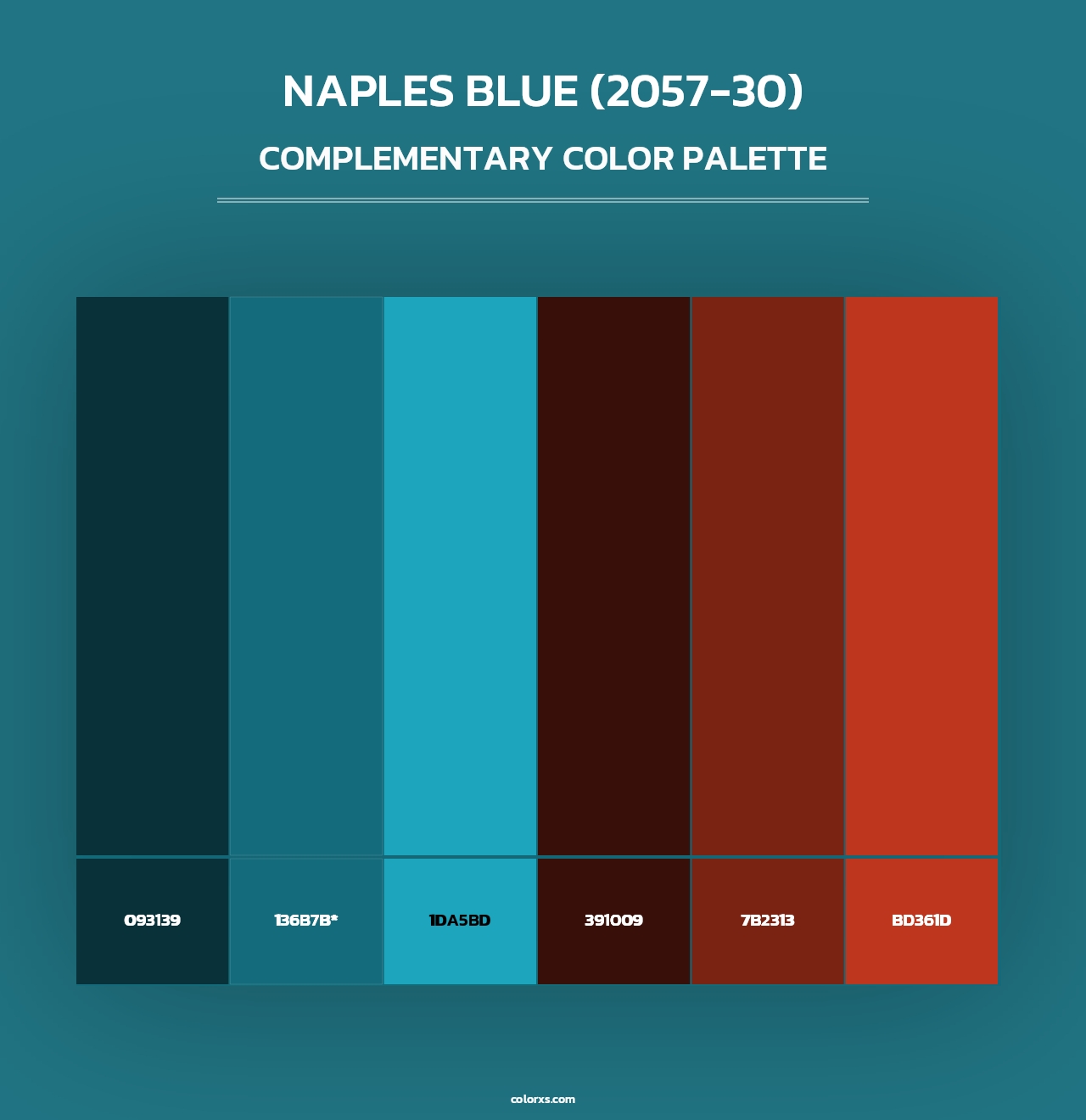 Naples Blue (2057-30) - Complementary Color Palette