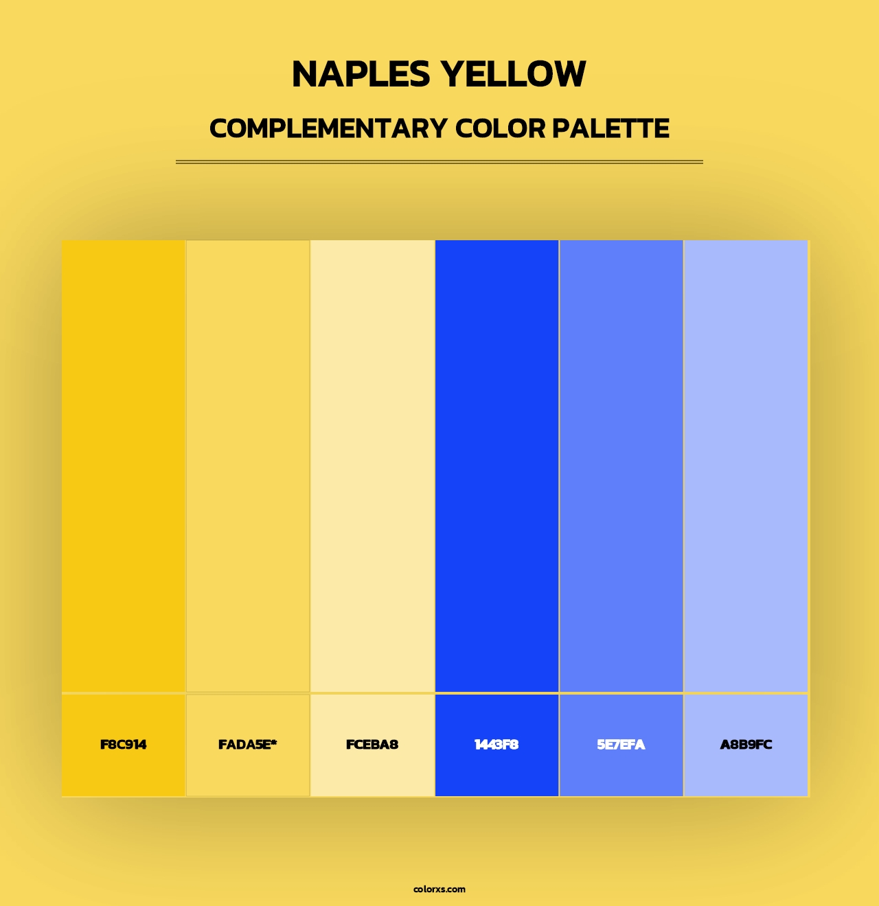 Naples Yellow - Complementary Color Palette