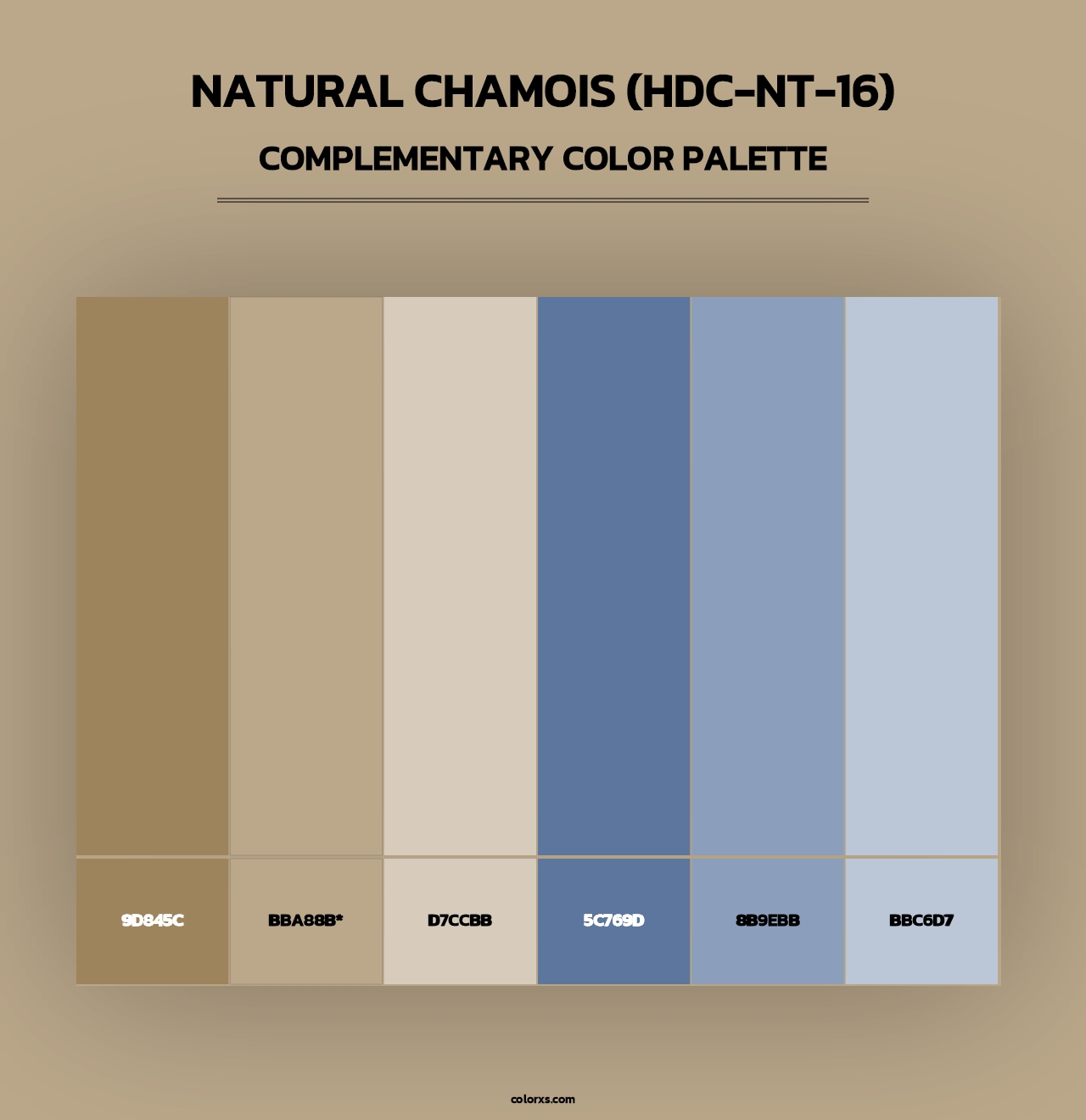 Natural Chamois (HDC-NT-16) - Complementary Color Palette