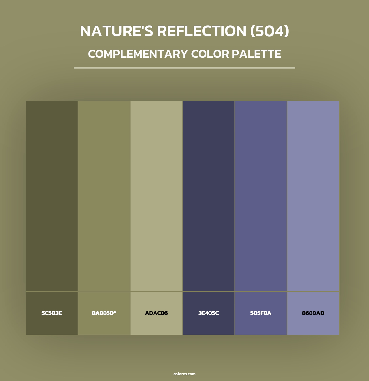 Nature's Reflection (504) - Complementary Color Palette
