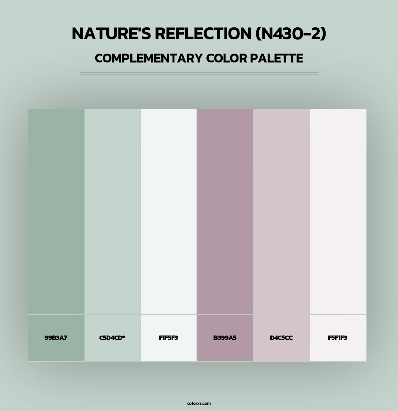 Nature'S Reflection (N430-2) - Complementary Color Palette