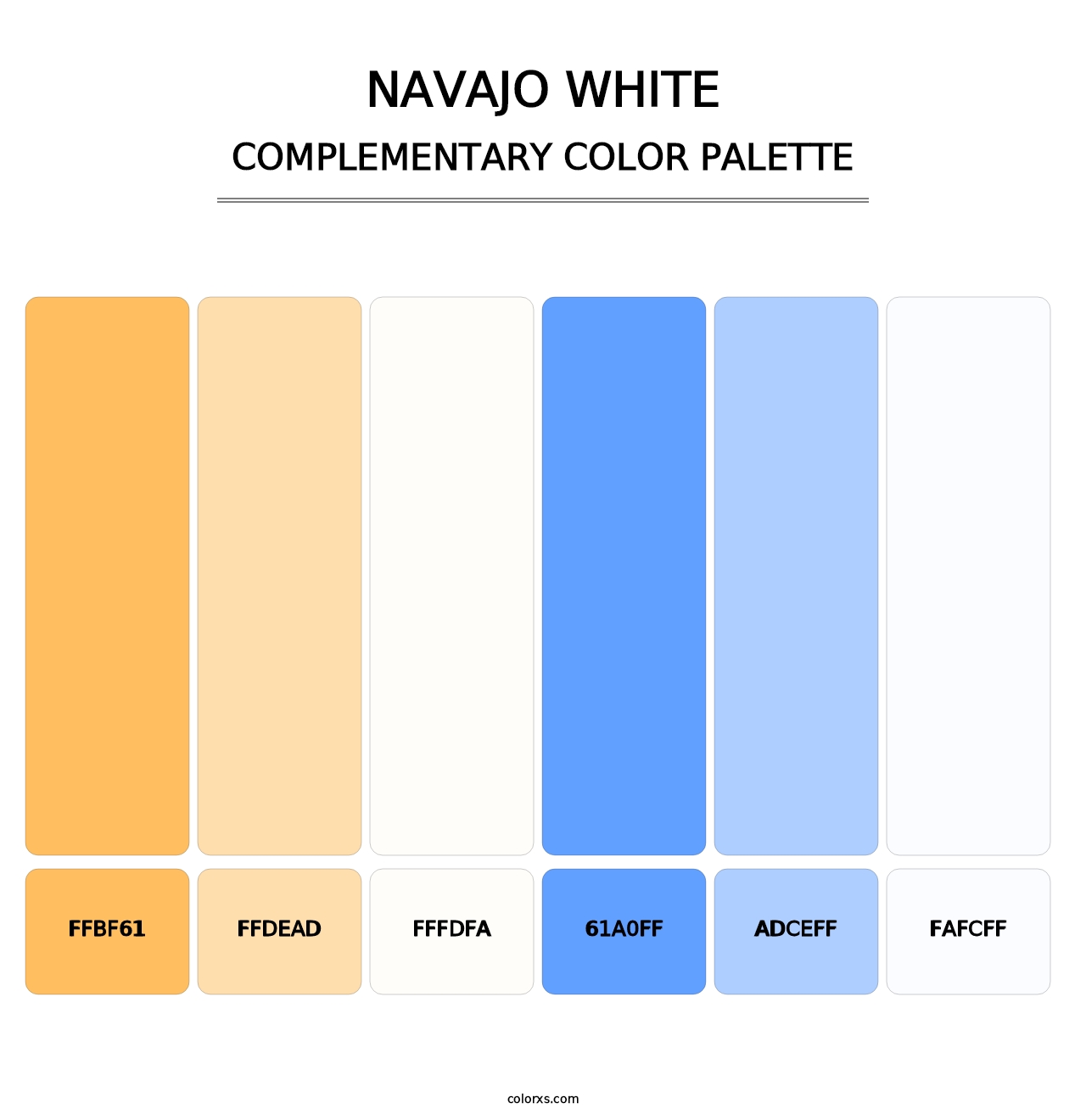 Navajo White - Complementary Color Palette