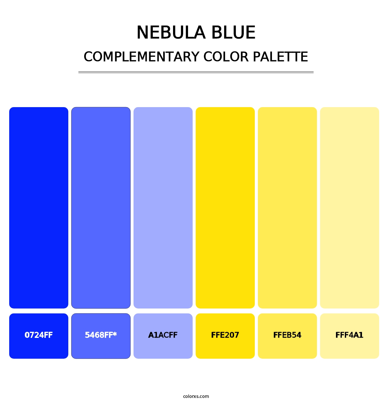 Nebula Blue - Complementary Color Palette