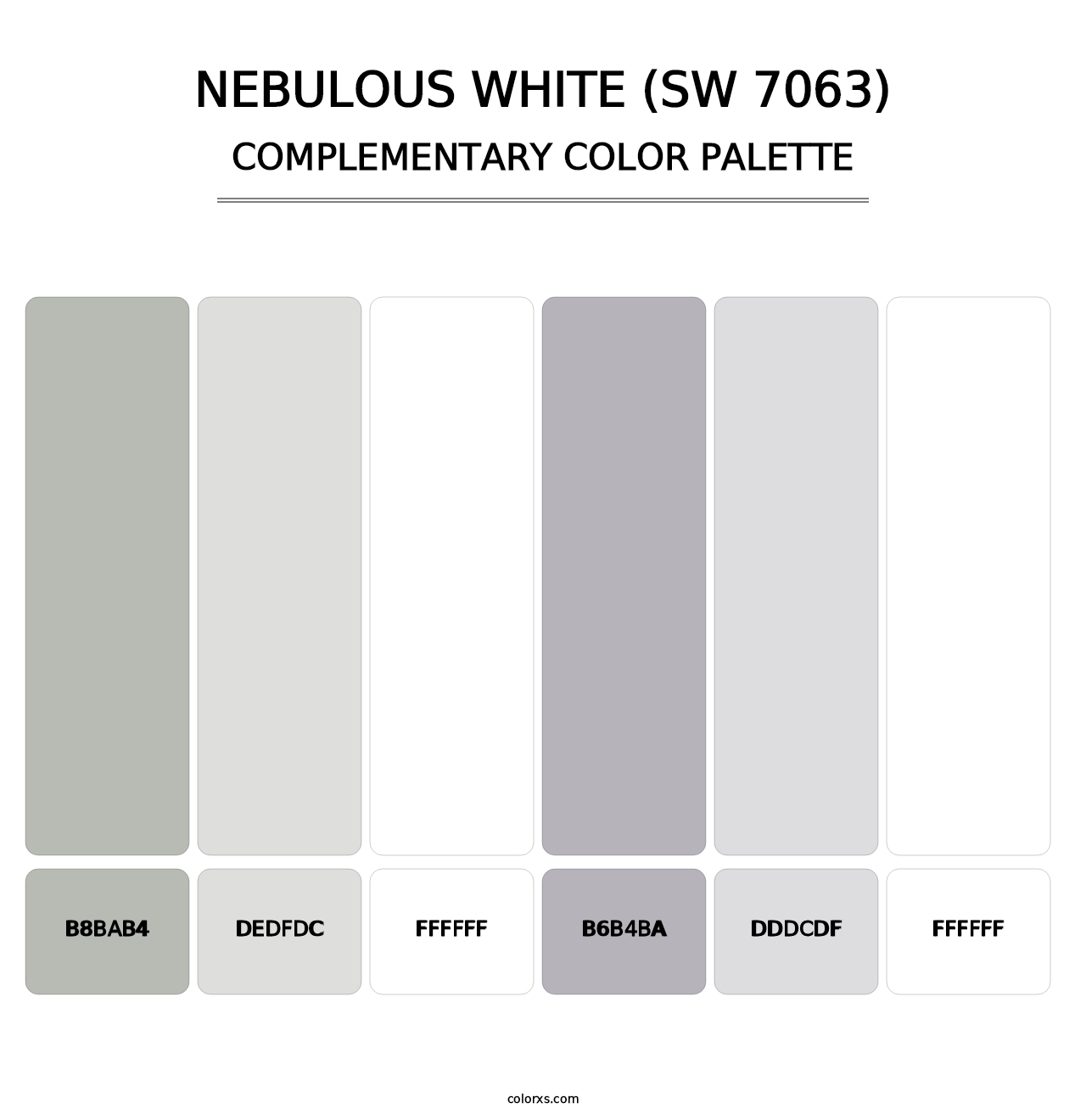 Nebulous White (SW 7063) - Complementary Color Palette