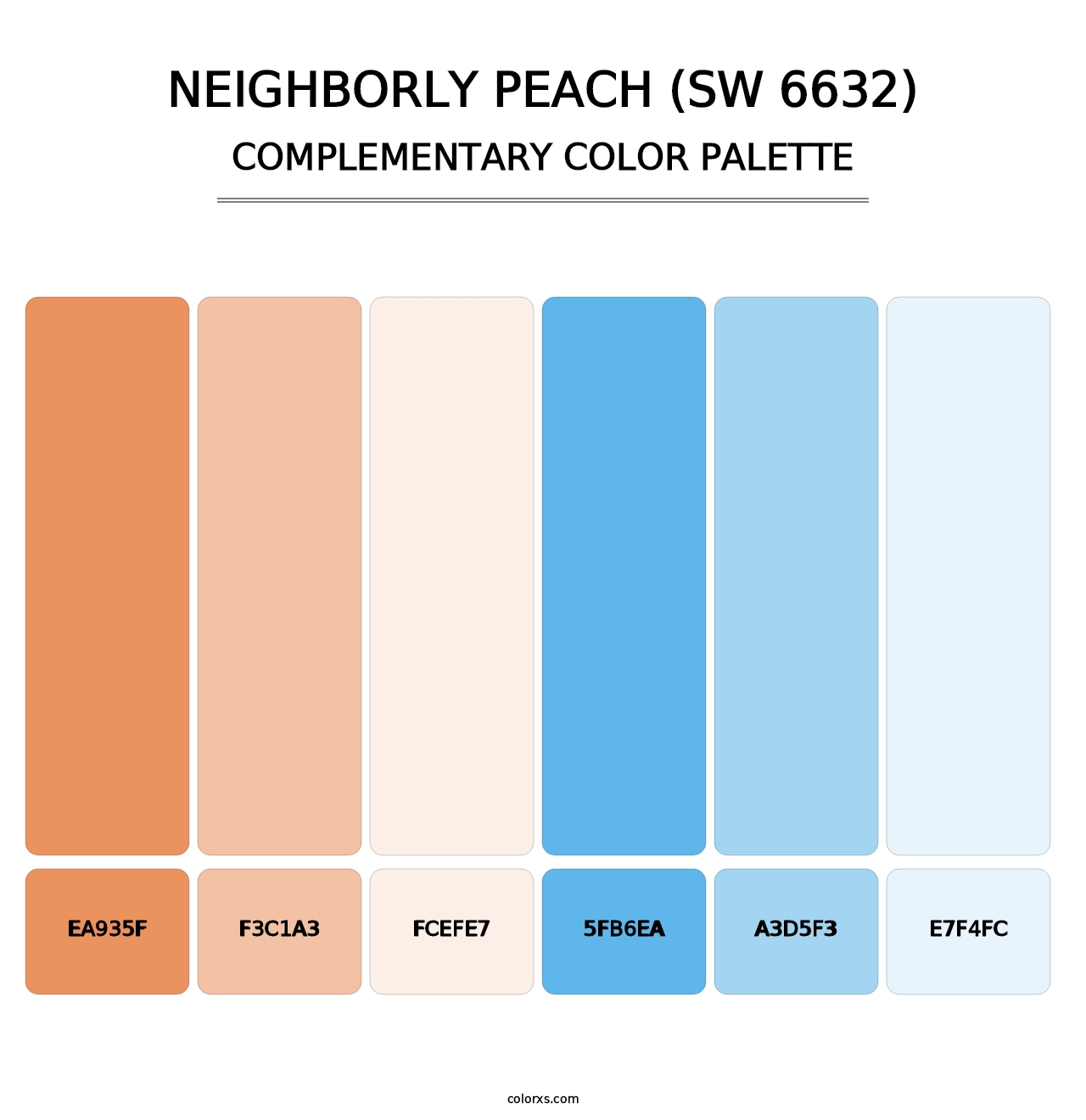 Neighborly Peach (SW 6632) - Complementary Color Palette