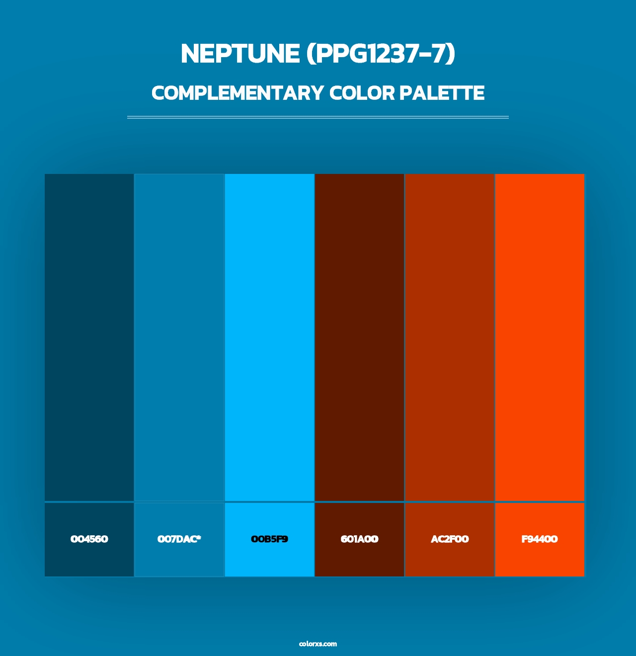Neptune (PPG1237-7) - Complementary Color Palette