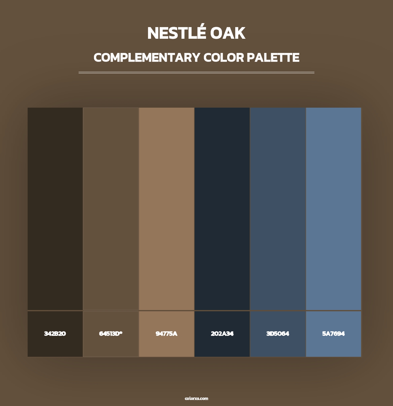 Nestlé Oak - Complementary Color Palette