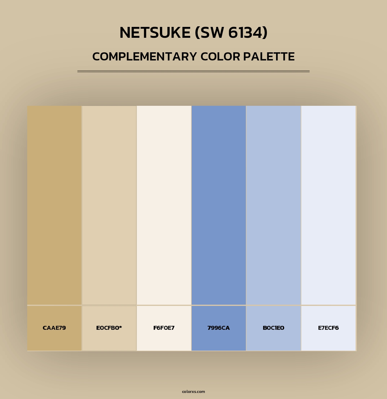 Netsuke (SW 6134) - Complementary Color Palette