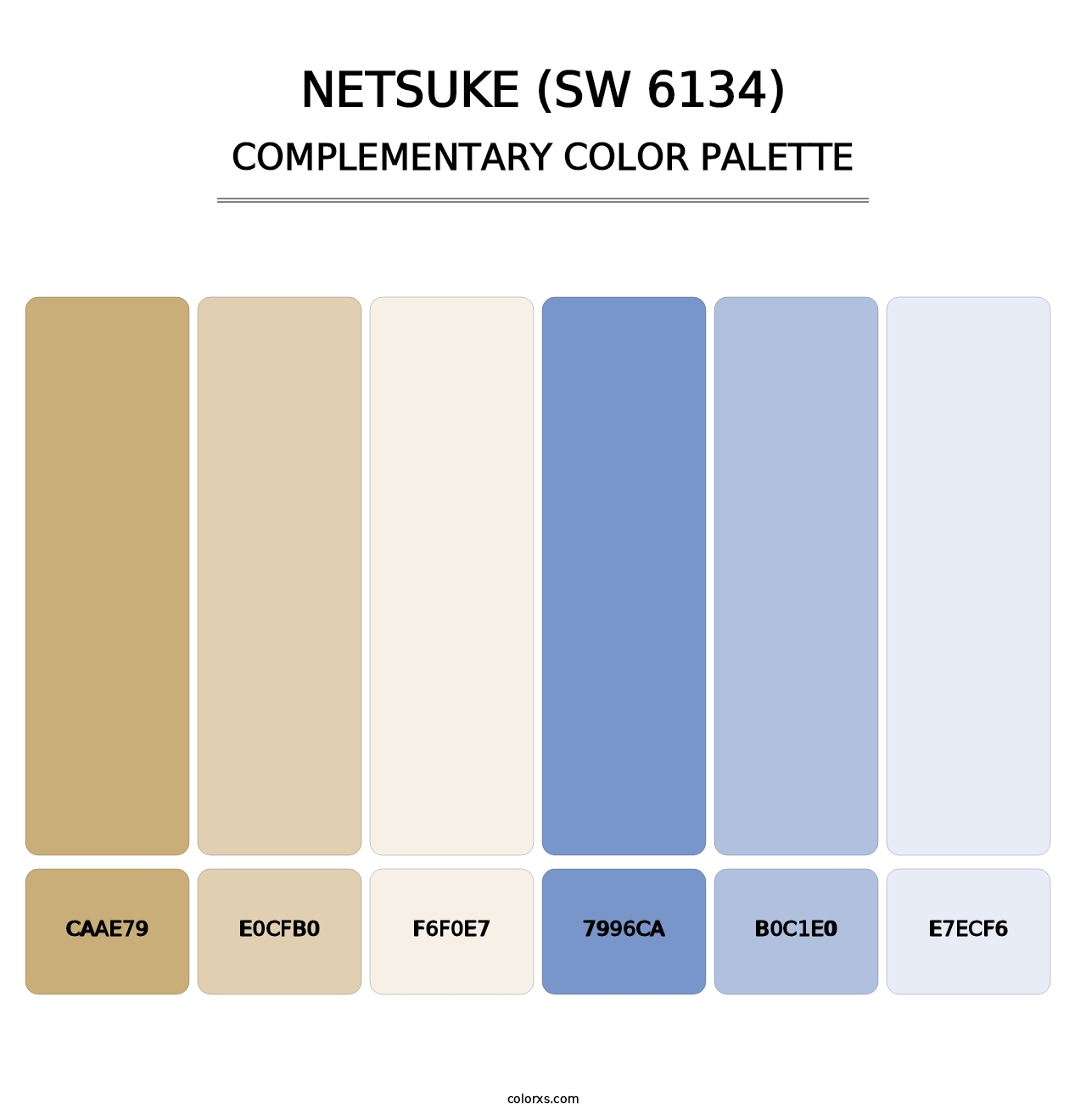 Netsuke (SW 6134) - Complementary Color Palette