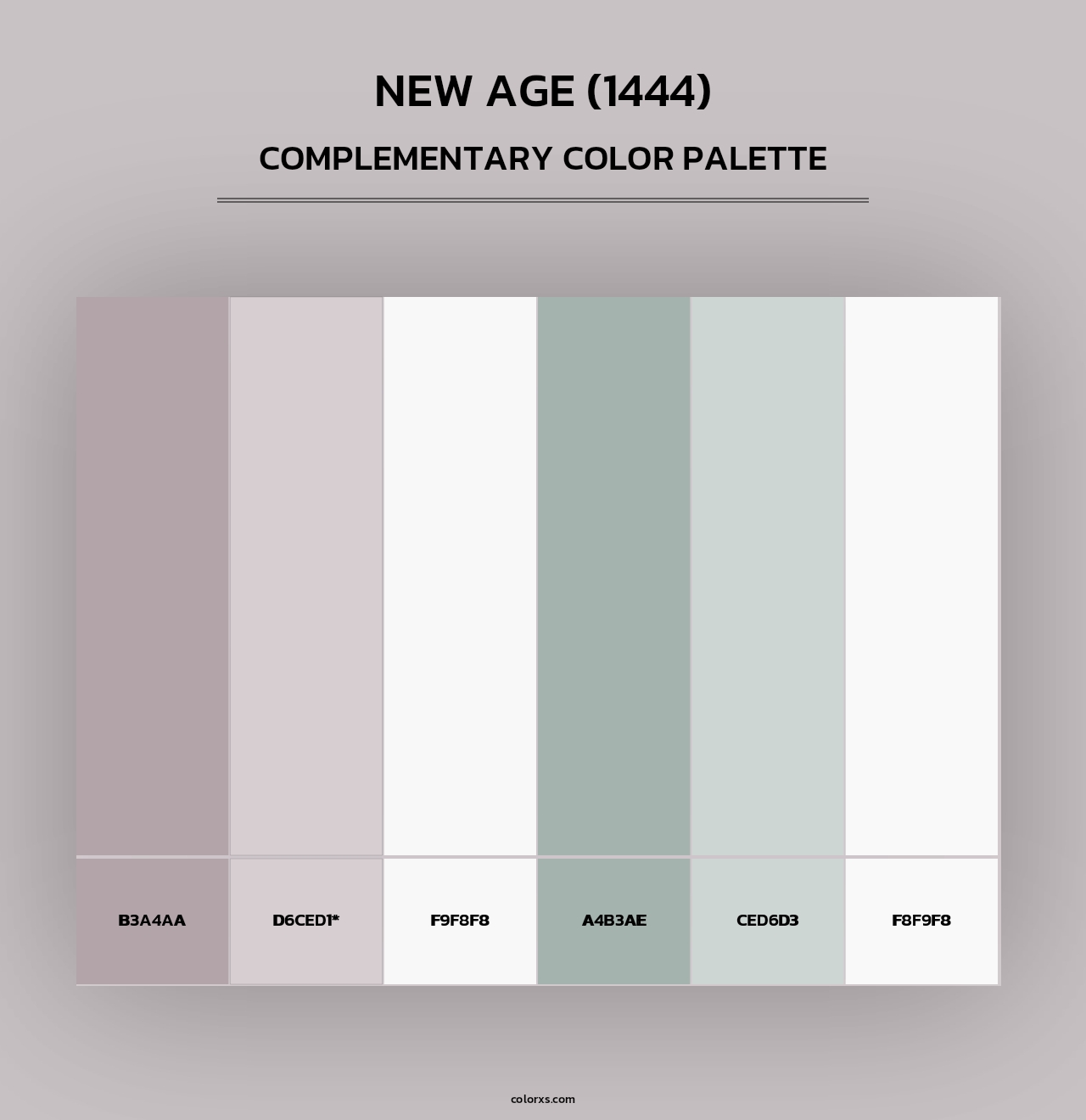 New Age (1444) - Complementary Color Palette
