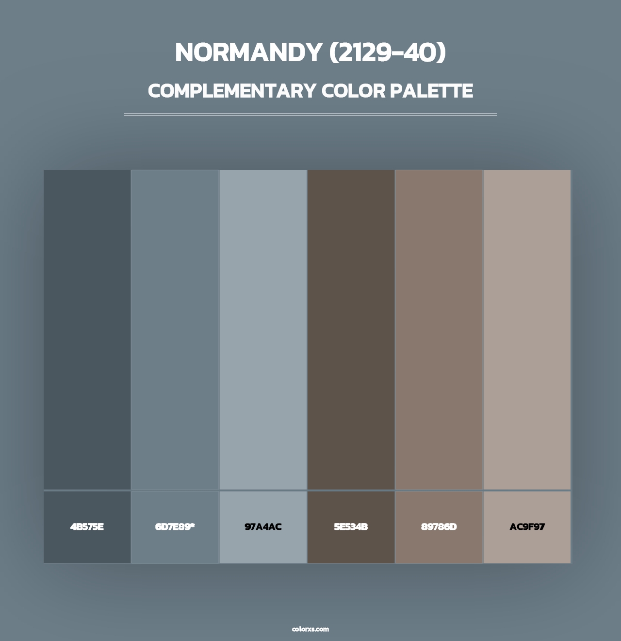 Normandy (2129-40) - Complementary Color Palette
