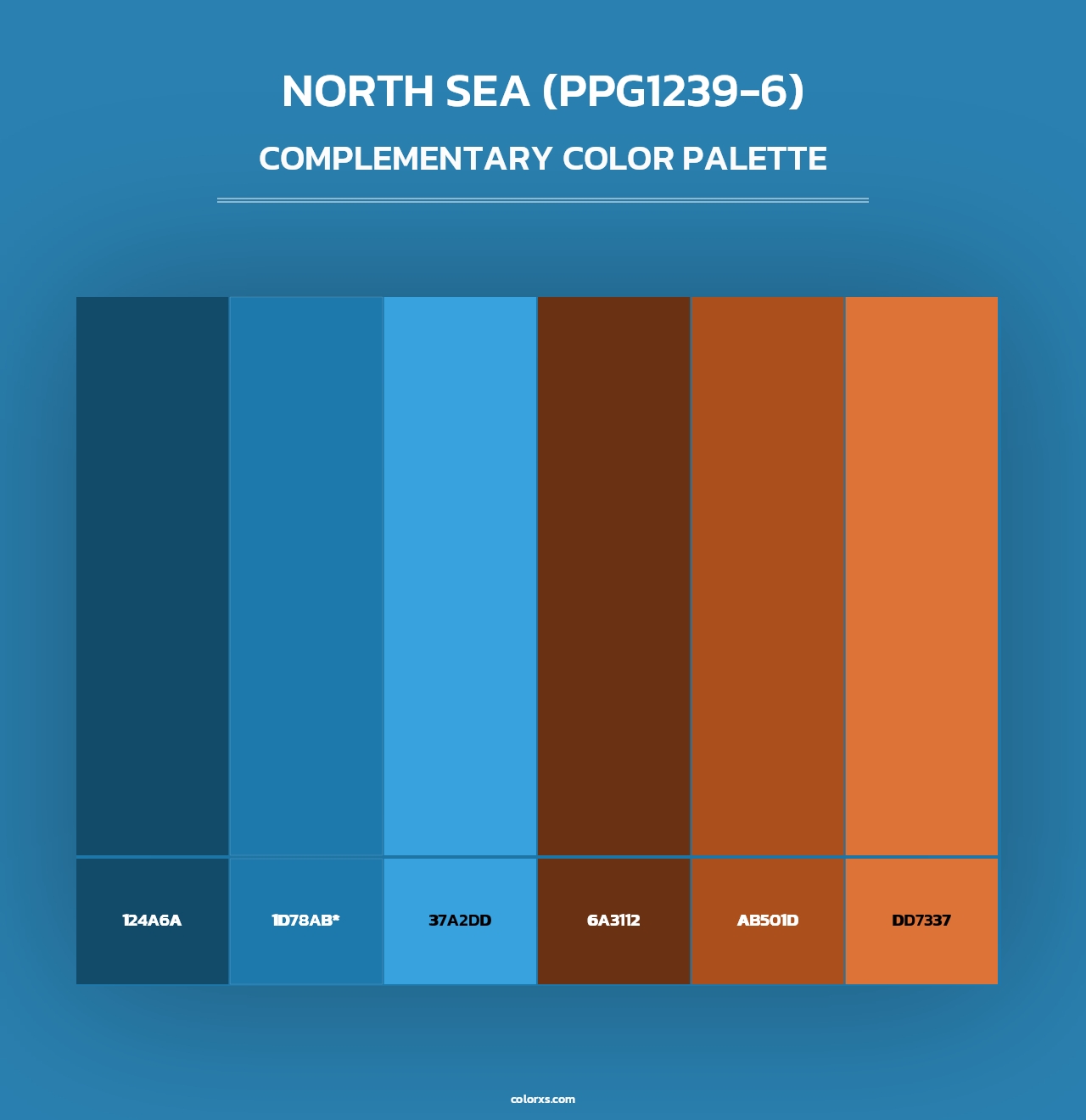 North Sea (PPG1239-6) - Complementary Color Palette
