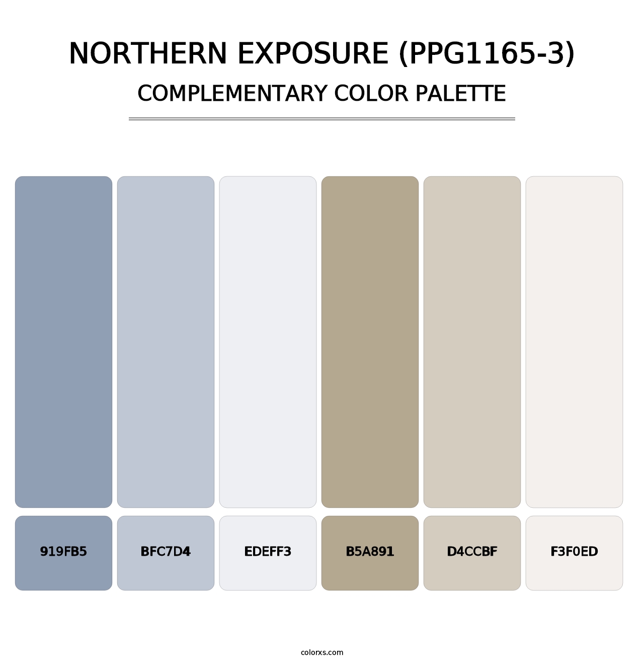 Northern Exposure (PPG1165-3) - Complementary Color Palette