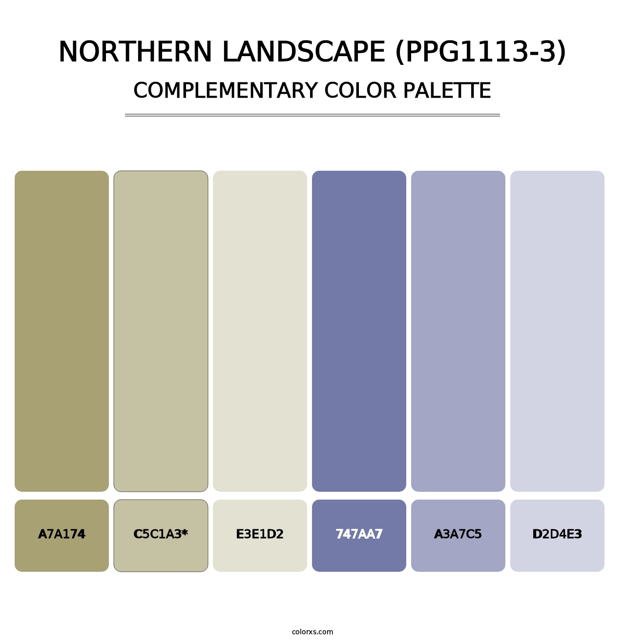 Northern Landscape (PPG1113-3) - Complementary Color Palette
