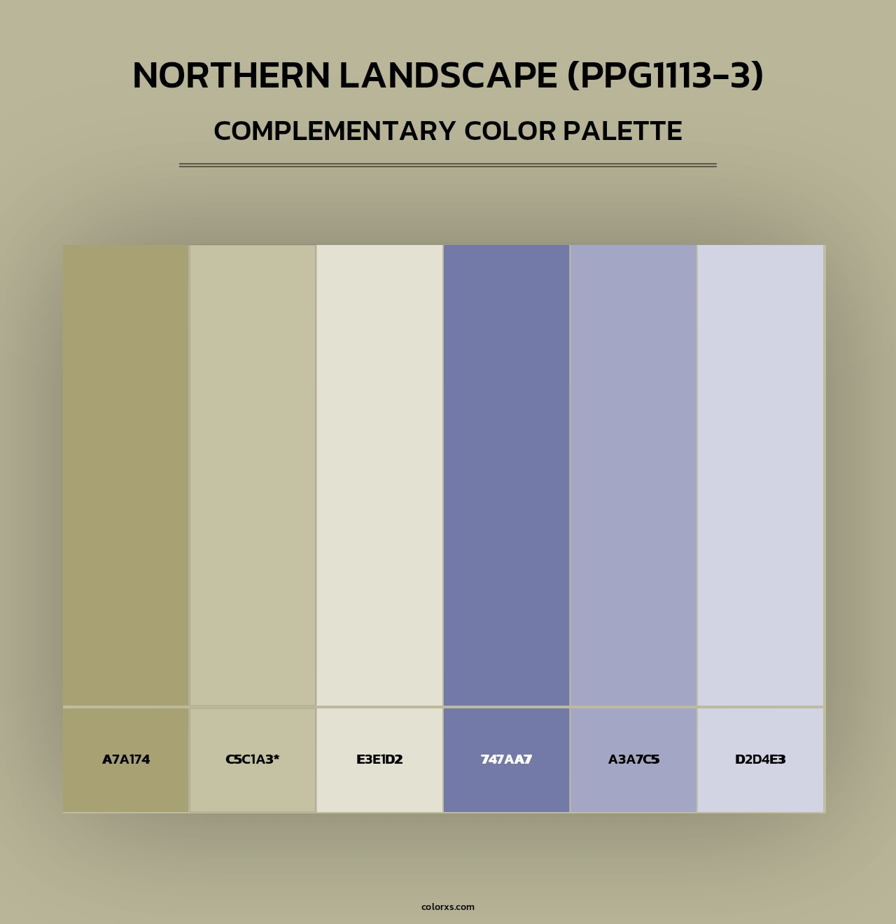 Northern Landscape (PPG1113-3) - Complementary Color Palette