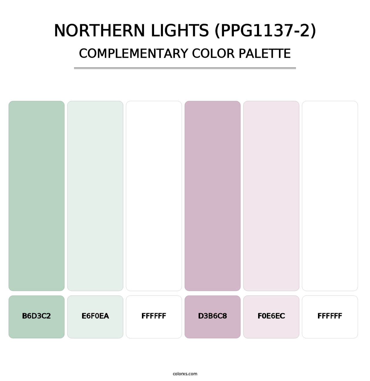 Northern Lights (PPG1137-2) - Complementary Color Palette