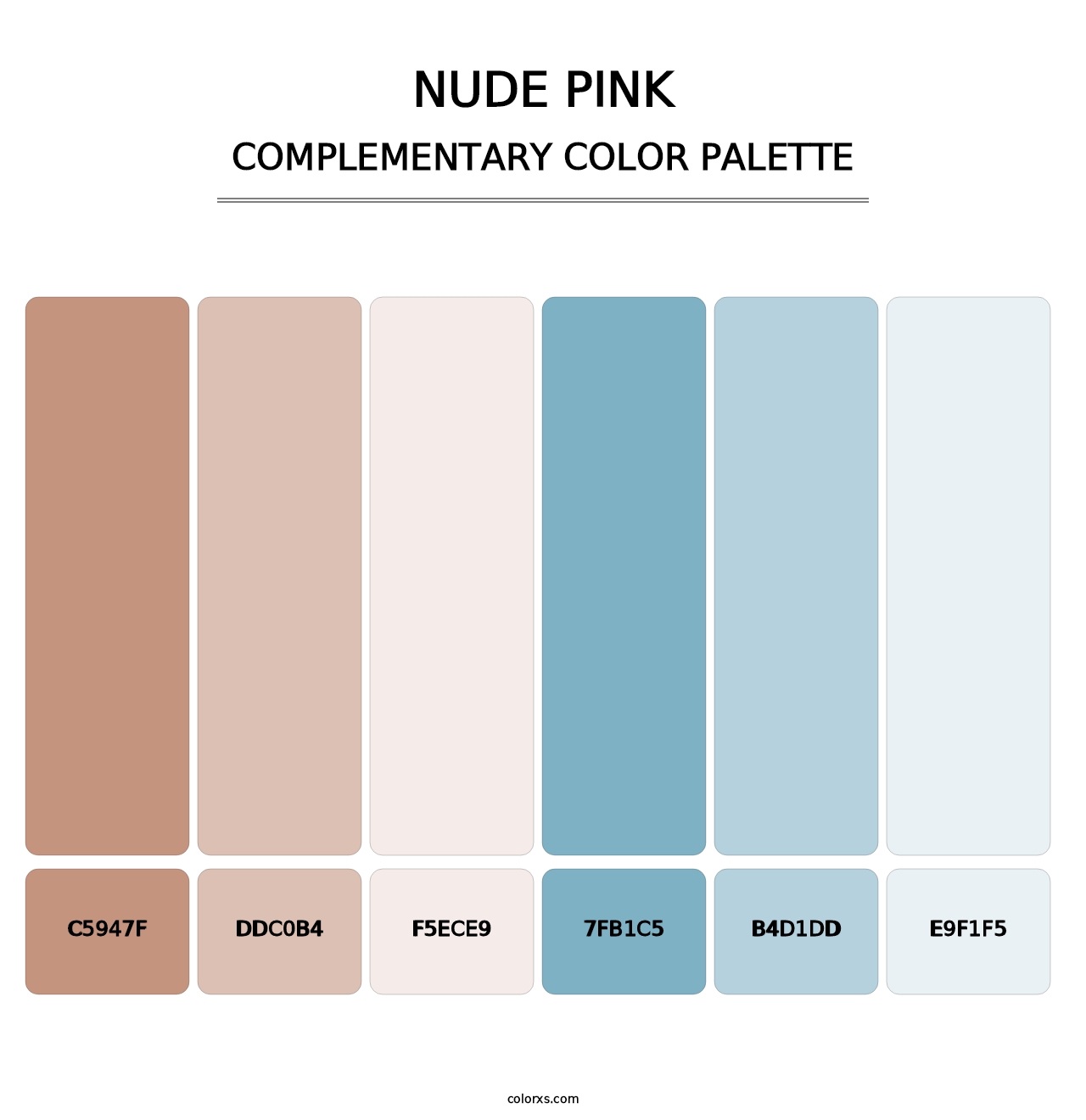 Nude Pink - Complementary Color Palette