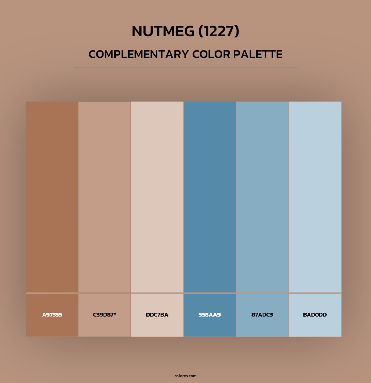 Nutmeg (1227) - Complementary Color Palette